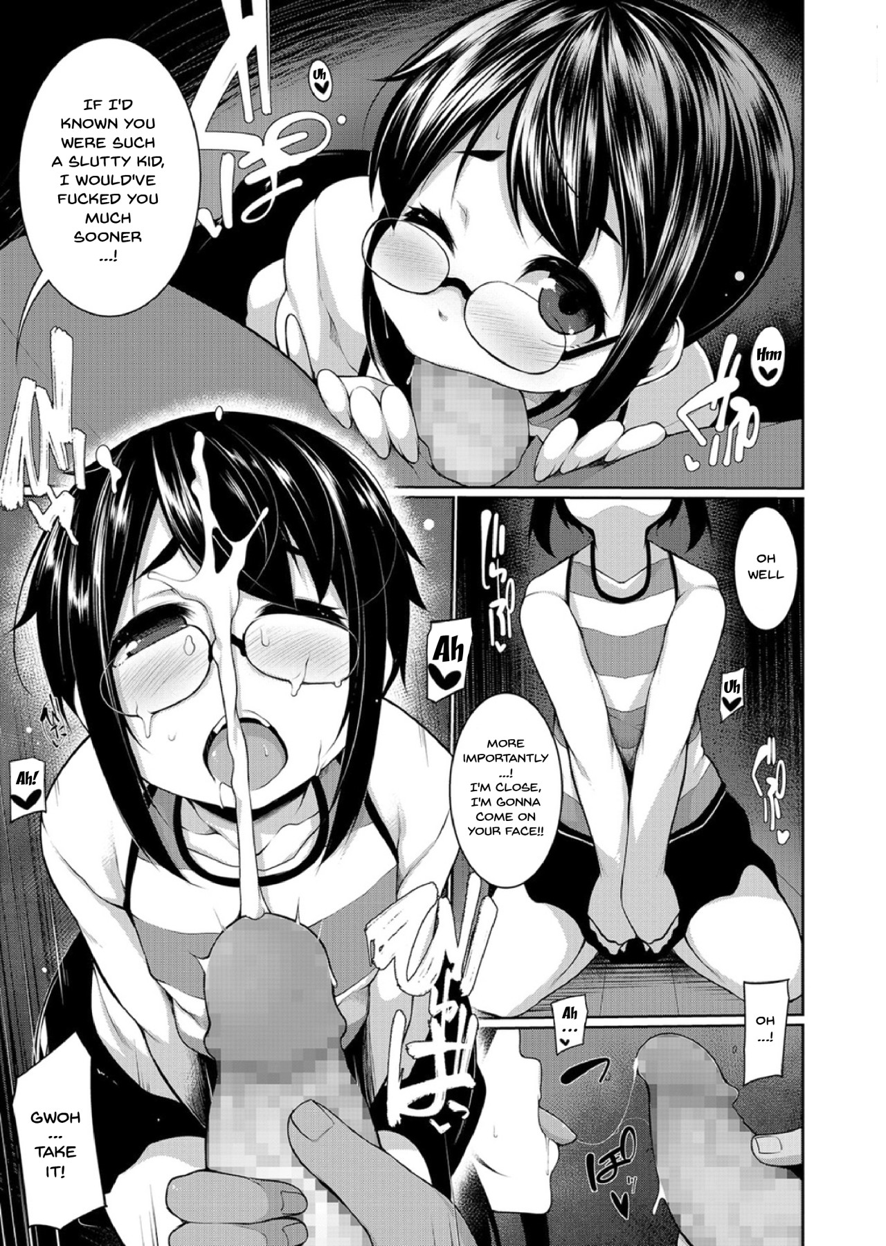 hentai manga The Loli In Glasses\' Training Lesson!! ~Force Fucking a Timid Glasses Wearing Loli With My Big Cock~